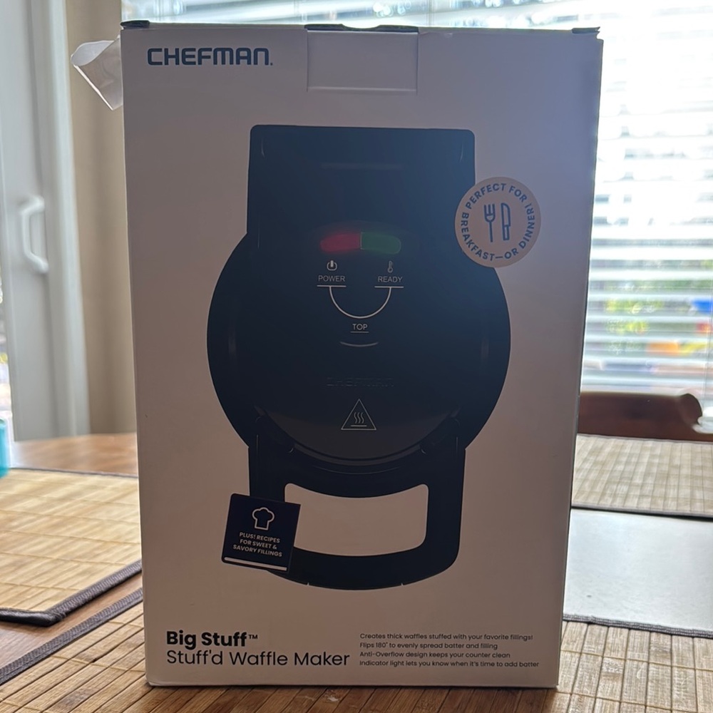 Chefman Big Stuff Waffle Maker - Black